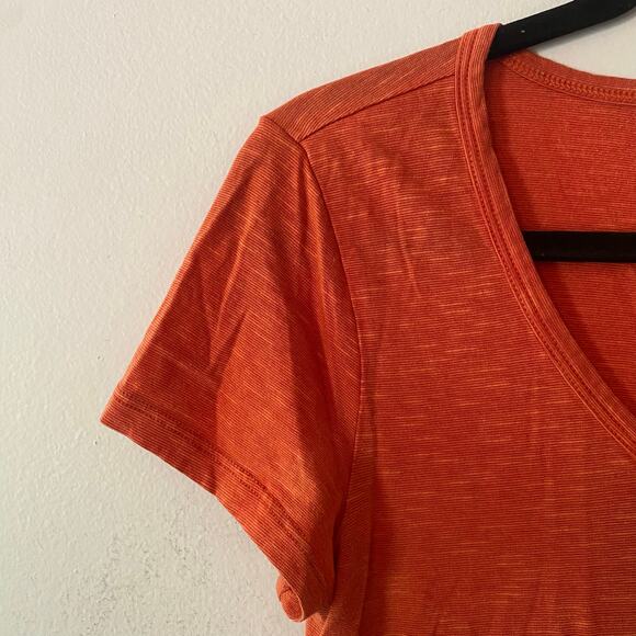 Toad & Co Orange V-neck Shirt Gorpcore Loungewear Lightweight Women's size XS - Picture 4 of 10